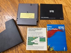 oval seal Genghis Khan rpg complete in box nintendo nes poster map factory MINT