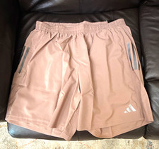 adidas Own The Run Men's Running Shorts Brown Size L 7" Inseam
