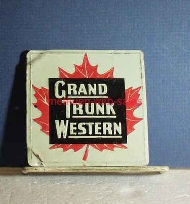 Post Müsli~50er Jahre~Blech Eisenbahn Schild~Grand Trunk Western~
