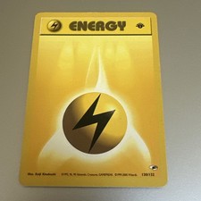 Lightning Energy 130/132 1st Edition | Gym Challenge Pokemon LP Buy 3 Get 2 Free