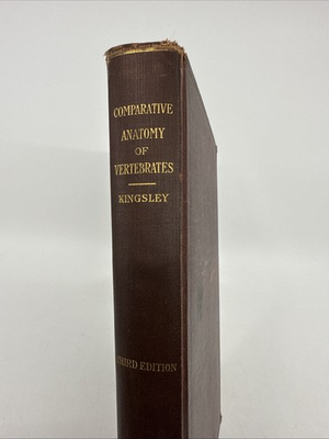 #ad Outlines of Comparative Anatomy of Vertebrates J.S. Kingsley 1926 Antique Book $10.80