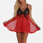 Sexy Women Plus Size 8-32 Lingerie Floral Nightwear Sleepwear Plus Thong