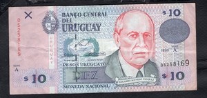 Uruguay 10 Pesos 1995 Etat TB+