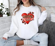 Leopard Love Valentines Sweatshirt - Cheetah Print Heart Pullover - Animal Print