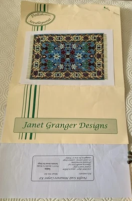 Janet Granger Designs ‘Saskia’ needlepoint dolls house carpet 1:12 Kit - Image 1 of 3