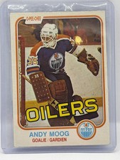 1981 O-Pee-Chee Andy Moog #120 Rookie Card RC. rookie card picture