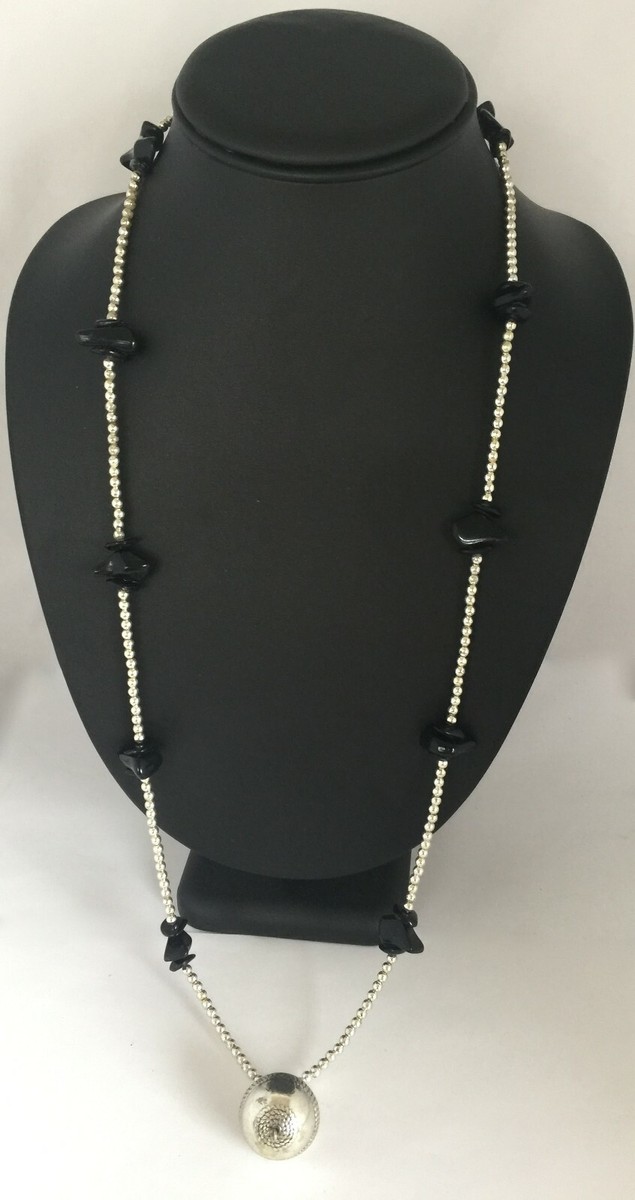 Collier Long En Composite - Blanc/Incolore - Année 2015 - Occasion - Sans Marque