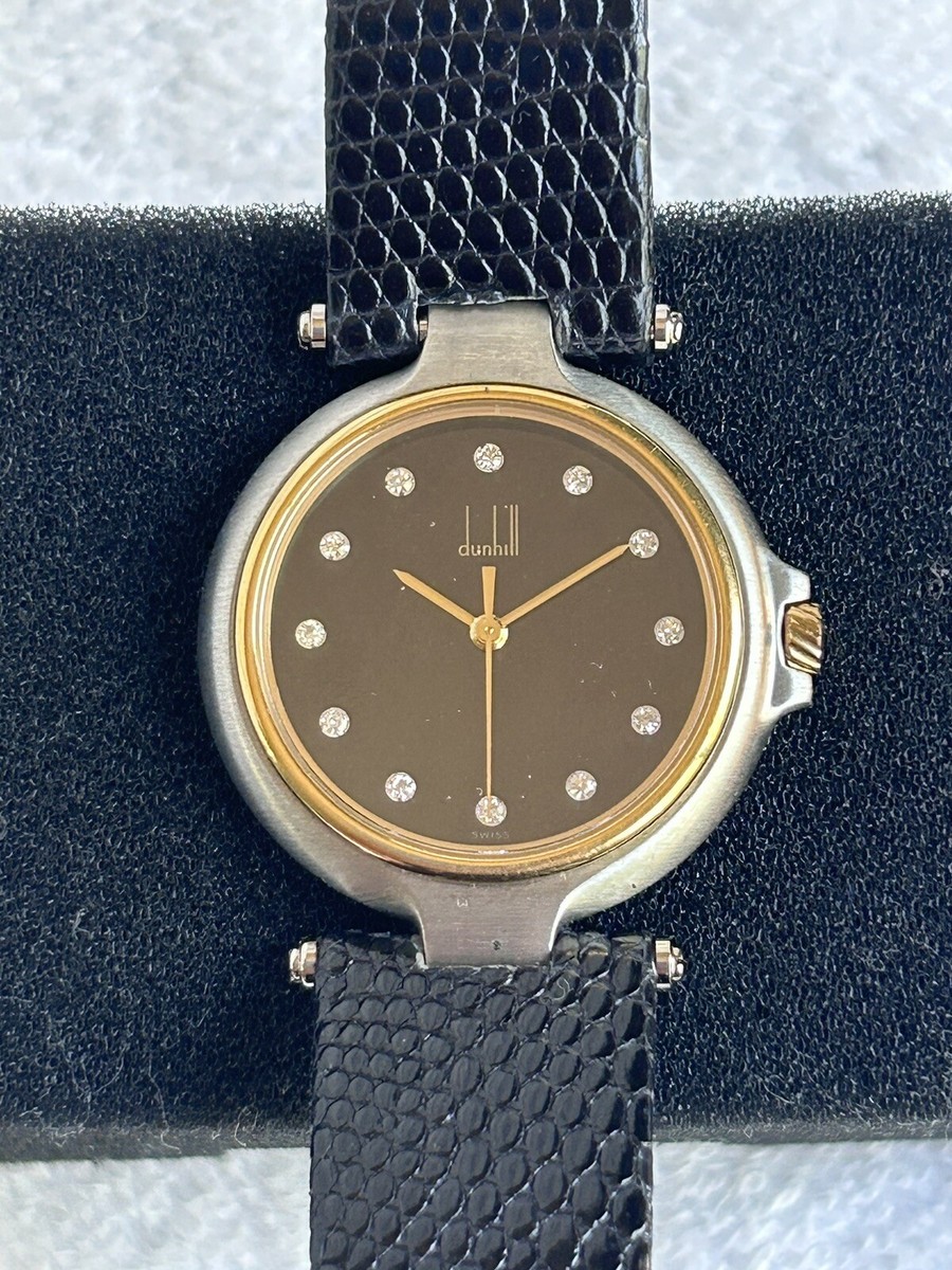 1980's Alfred Dunhill Diamonds dial, Gold & Stainless Steel 7