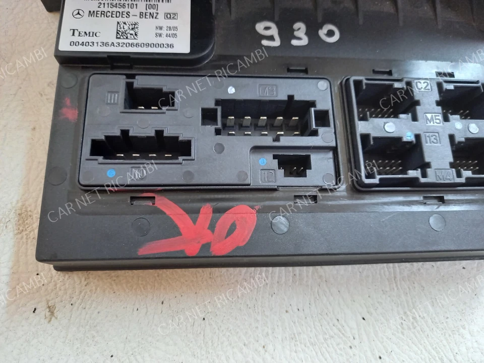 2115456101 CENTRALINA RELE BODY COMPUTER SAM MERCEDES-BENZ CLS C219 W211 TEMIC - Immagine 3 di 4