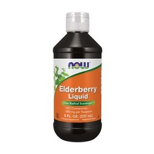 Now Foods Elderberry Herbal Supplement 8 Fl Oz Sambucus Nigra 1 Pack