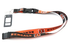 CINCINNATI BENGAL NFL Football Official Licensed Team Colors Reversible Lanyard