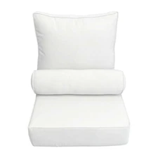 24x26x6 Pipe Trim Medium Outdoor Deep Seat Back Rest Bolster Cover ONLY-AD106