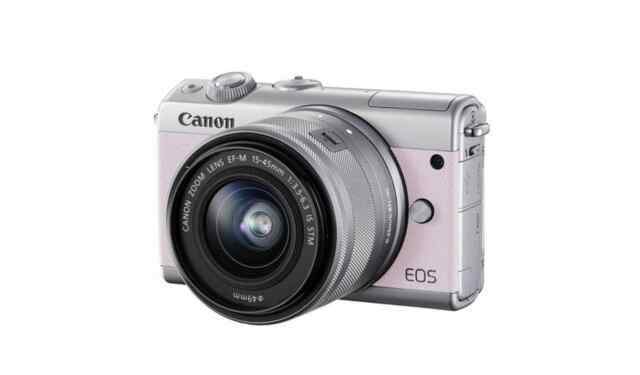 Canon EOS M100 Mirrorless Digital Camera with 15-45mm Lens - Pink 