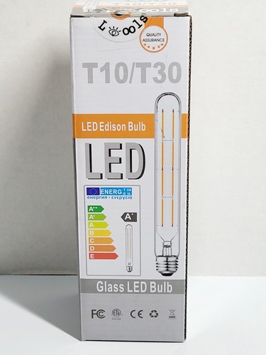New Sealed Box Leools LED Edison Glass Bulb #T10/T30 AC 110-AC 130 Voltage - Picture 7 of 8
