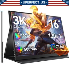 UPERFECT 16.0" 120Hz 3K OLED 100% DCI-P3 Portable Monitor w/ 100000:1 500 cd/m²