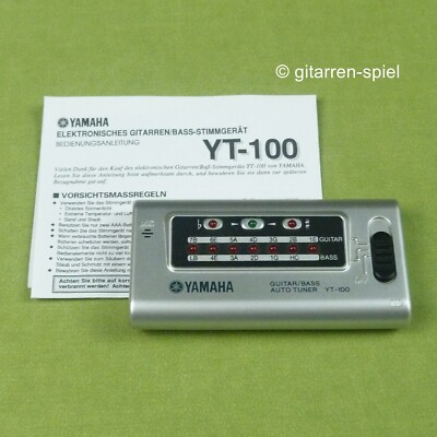 YAMAHA Auto Tuner YT-100 Guitar / Bass Stimmgerät mit Batterien Top!