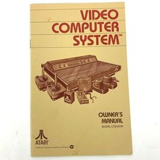 Atari Owners Manual Model CX2600A Video Computer System Booklet Original Vintage