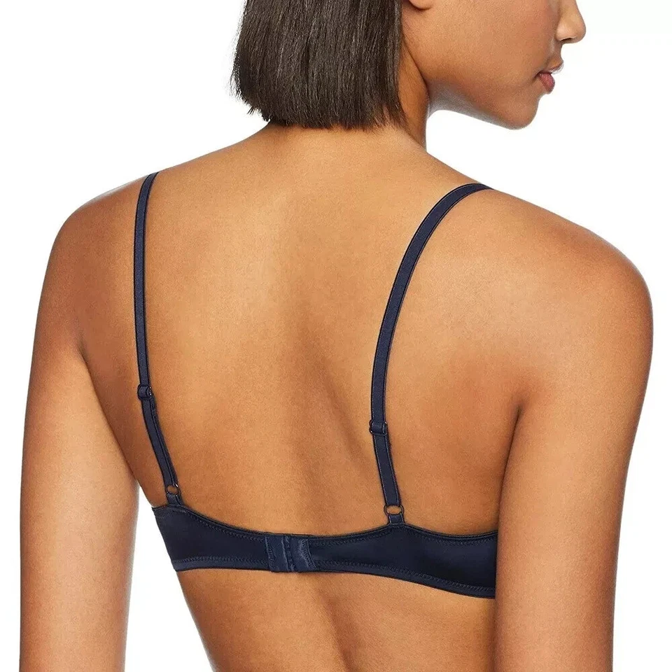 Nwt Calvin Klein Essence Padded T-Shirt Bra Dark Blue Shoreline 32DD - Image 3 of 4