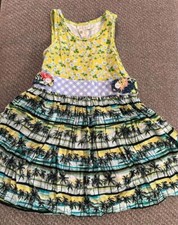 Matilda Jane girls 4t Yellow Paradise A-Line Dress