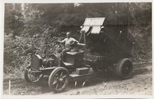 Laying Crushed Rock near Nehalem Oregon  Road Improvements RPPC Postcards x 2