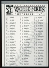 2003 Topps Tribute World Series Silver Base Complete Set #1-150 $460 MT Value