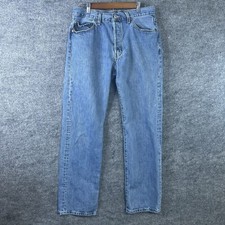 Vintage Levis Jeans 501 Mens 34/34 Original Straight Leg Button Fly Blue