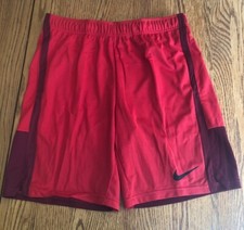 NEW Nike Men's ALL SIZES Red Dri-FIT Knit Basketball Shorts DM5944-657 NEW NWT
