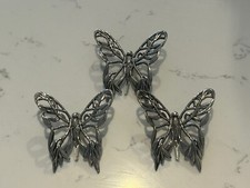 EXCELLENT JOHN HARDY DETAILED SILVER-TONE FINISH BUTTERFLY HAIR CLIP 3