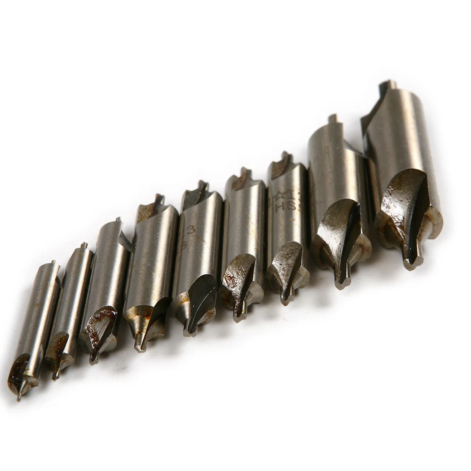 9Pcs/Set Lathe Mill 2 Edges HSS 120° B-Type Center Drill Metalworking Drill Tool - Image 2 of 3