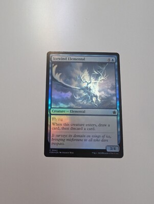 MTG - Icewind Elemental (Foil) - Foundations NM/M Condition
