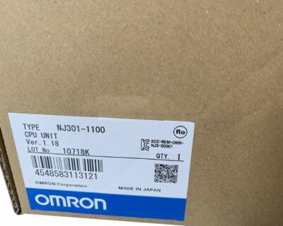 NJ301-1100 NEU OMRON NJ3011100 CPU UNIT PLC Central Processing Unit