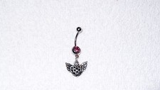 Heart Wings Charm Belly Button Navel Ring Body Jewelry Piercing Cute