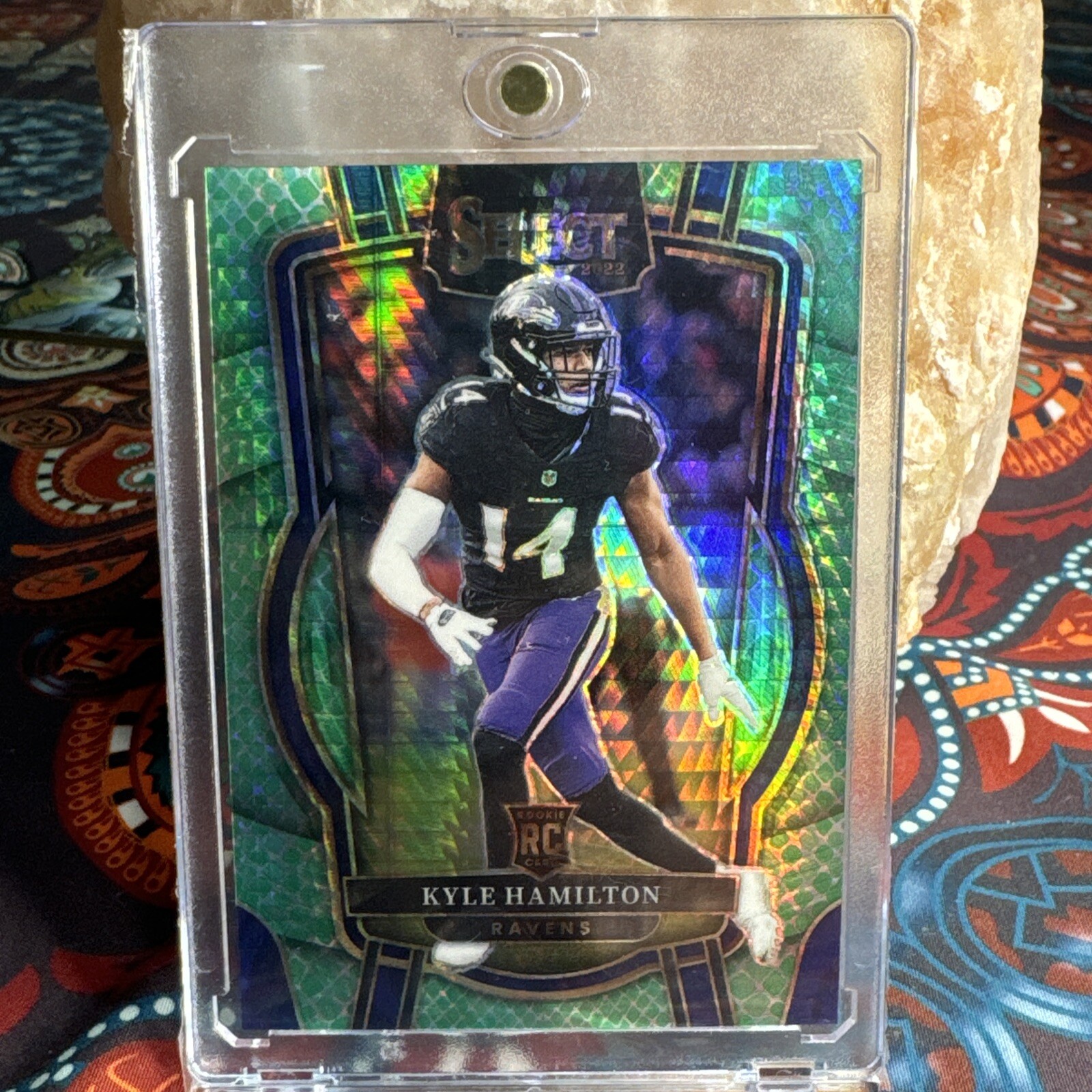 2022 Select Kyle Hamilton Club Level Dragon Scale Prizm Rookie Card RC #41/89 