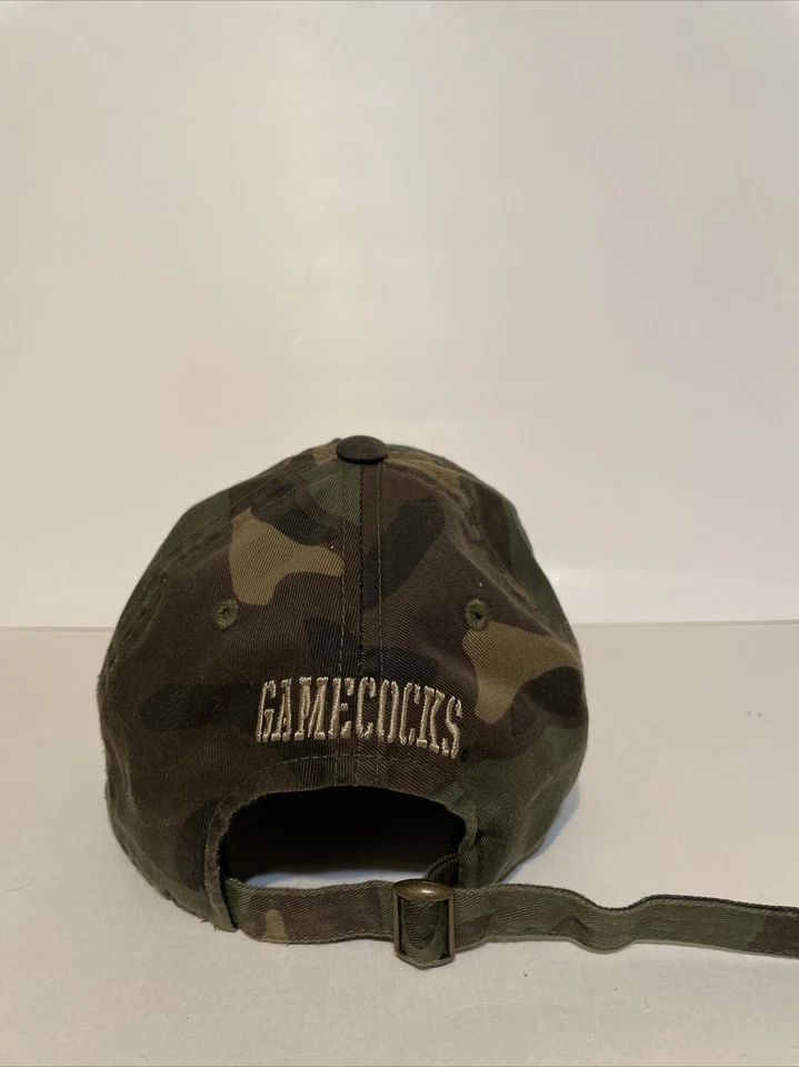 Vintage NCAA USC GAMECOCKS Camouflage Camo Adjustable Hat Embroidered - Image 4 of 4