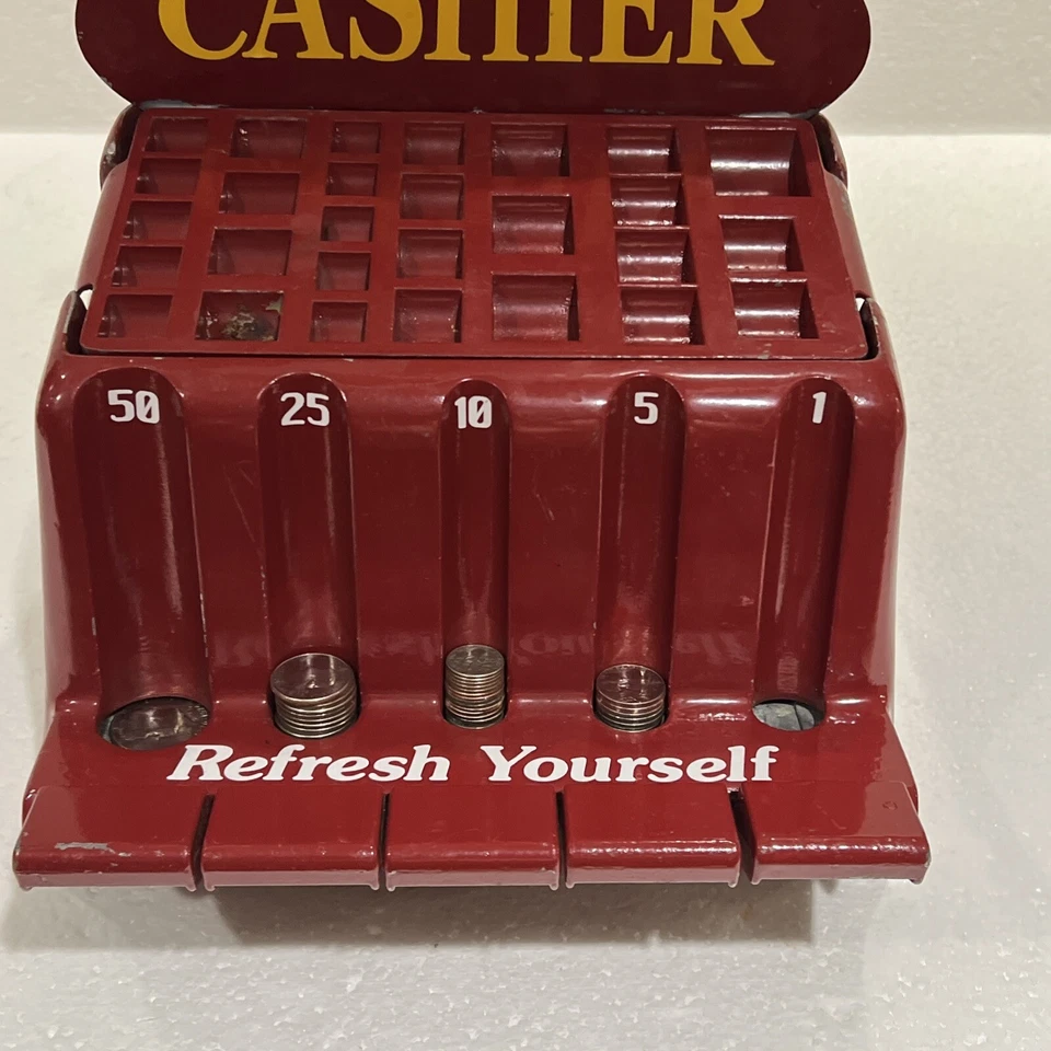 1950's Coca-Cola theme change machine - cash register - Brandt - diner- bank - Image 2 of 4