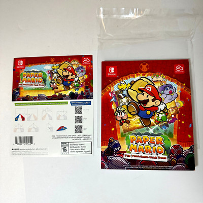 Paper Mario The Thousand-Year Door Character Notepad Nintendo Exclusive + Plane