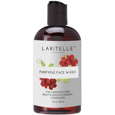Laritelle Organic Face Wash 4 oz | Gentle Purifying Cleanser | Botanical, Sulfat