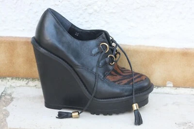Bottines à plateforme cuir San Marina neuves 36 - Photo 1/4