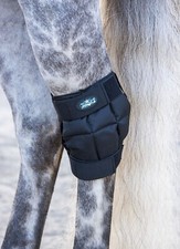 Horse Ice Therapy Knee-Hock Wrap - Black - Sold as One