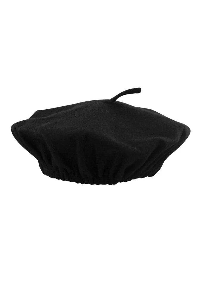 BOINA FRANCESA HOMBRE NEGRO SOMBRERO PLANO GORRA UNISEX MIMO ELEGANTE VESTIDO ACCESORIO TALLA ÚNICA Foto 2 de 2