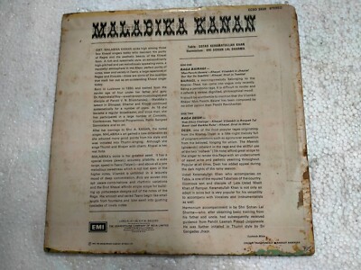 Malabika Kanan Vocal Raga Desh Raga Bairagi Rare LP Classical