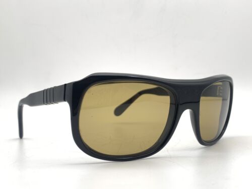 Vintage Persol Ratti Sunglasses 6286/56 T Italy Black Meflecto Rare lenses Brown - Picture 3 of 13
