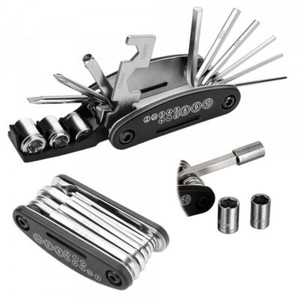 Fahrrad-Multitool im Taschenmesserformat mit 16 Funktionen