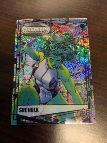 Tarjeta paralela cruda 52 de Marvel Vibranium SHE-HULK de mazo superior - Imagen 1 de 2