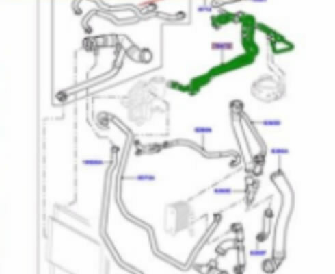Range Rover L322 Supercharged Radiator Coolant Hose Upper Lower Heater ...