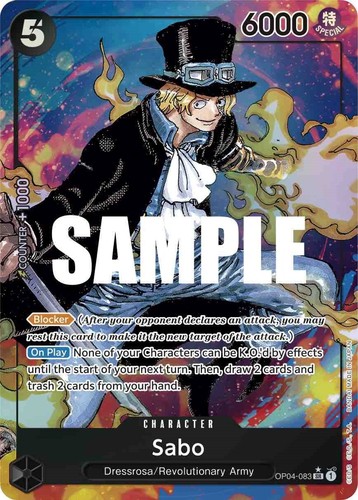 PSA 10 Sabo Battle Winner Prize OP04-083 SR 8 Pack One Piece Card