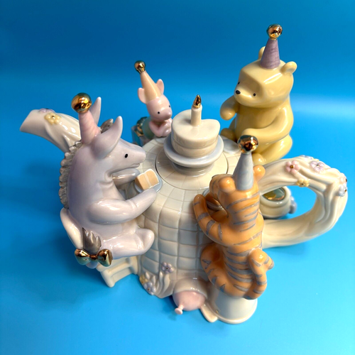 Lenox - Pooh's Birthday Celebration Teekanne - Disney Tigger Ferkel Eeyore im Ruhestand