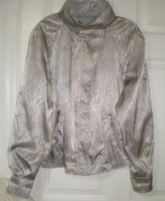 Mycra Pac One Grey/Silver Snakeprint 2 in 1 Reversible Hoodie Jacketr M/L