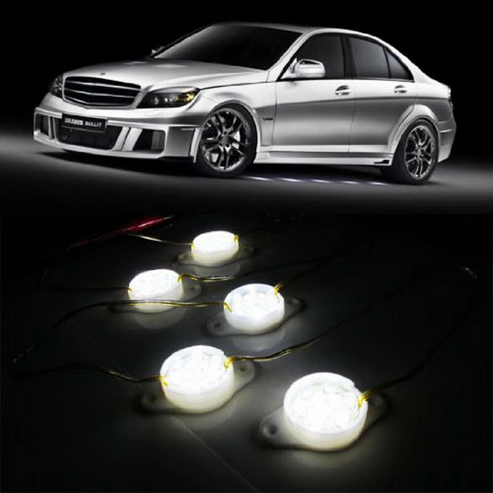 White 95' Brabus Style 45-LED Lights Under Car Puddle Lighting Ground  Effect Kit | eBay