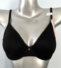 Victoria's Secret Nwt Body By Victoria Smooth Black Unlined Demi Bra